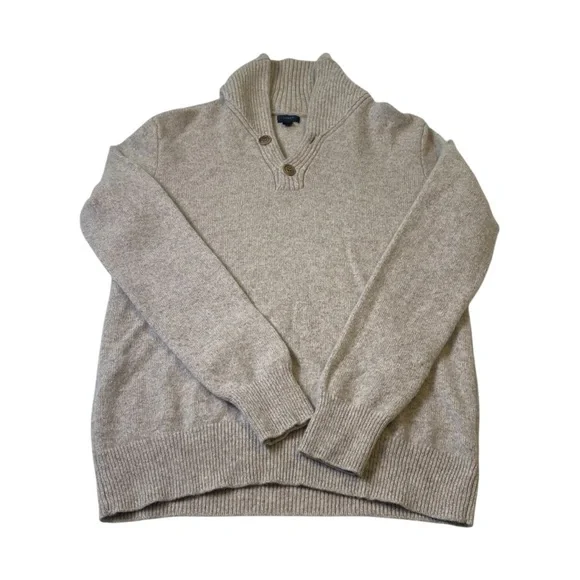 J.Crew Tan Lambswool Cowl Neck Sweater, M - Picture 3 of 8